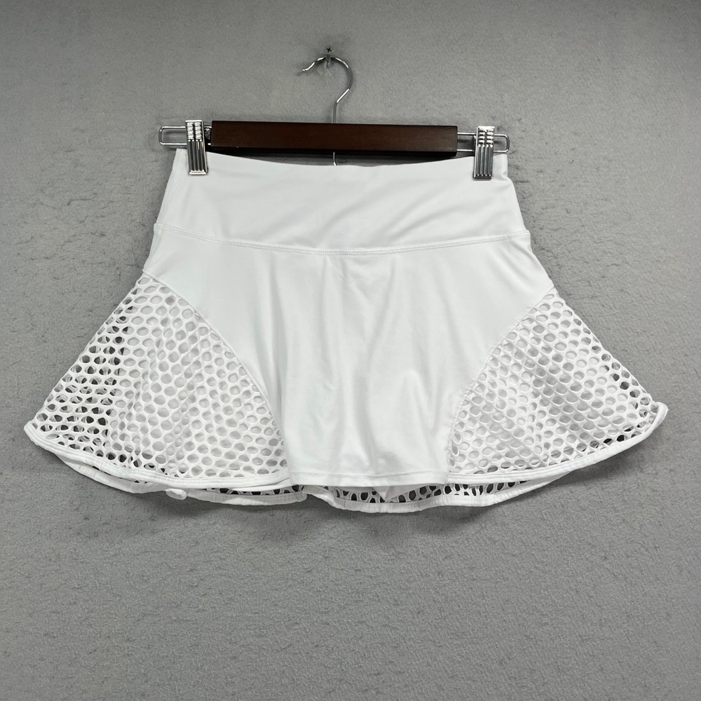 90 Degree by Reflex Skort Women XS White Skirt Mesh Panel Activewear Tennis Golf